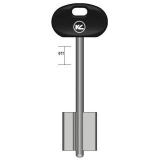 CHIAVE DOPPIA MAPPA 18MOP NERO TP OTTONE LC