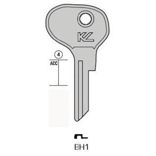 CHIAVE AUTO/MOTO  BH1   OTTONE LUCIDO