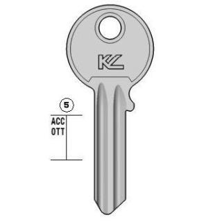 CHIAVE PROFILO CA13D OTTONE LUCIDO