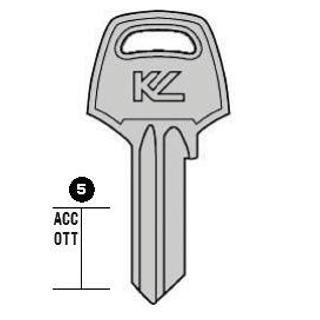 CHIAVE PROFILO  COR5PD OTTONE LUCIDO