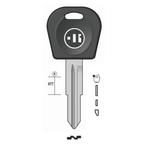 CHIAVE AUTO VUOTA DAE47TK PER TASP.IN OTTONE NK T/PLASTICA
