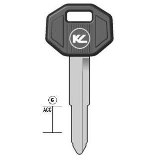 CHIAVE AUTO DC3P NERO TP ASC