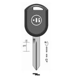 CHIAVE AUTO VUOTA FD21BTK PER TASP.IN OTTONE NK T/PLASTICA