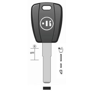 CHIAVE AUTO VUOTA FT22TK PER TASP.IN OTTONE NK T/PLASTICA