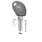 CHIAVE AUTO VUOTA FT50TK PER TASP.IN OTTONE NK T/PLASTICA