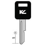 CHIAVE AUTO GM3P TP NERA  OTTONE LUCIDO