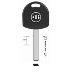 CHIAVE AUTO VUOTA KC1TK PER TASP.IN OTTONE NK T/PLASTICA