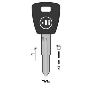 CHIAVE AUTO VUOTA HD90TK PER TASP.IN OTTONE NK T/PLASTICA