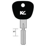 CHIAVE  AUTO HU58P TP NERA OTTONE LUCIDO