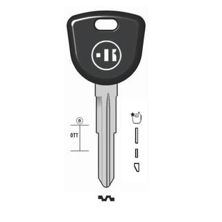 CHIAVE AUTO VUOTA KISTK PER TASP.IN OTTONE NK T/PLASTICA
