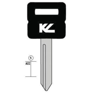 CHIAVE AUTO PG16P TESTA PLATICA NERA  ASC