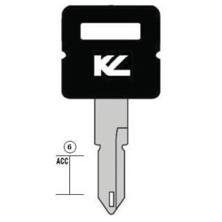 CHIAVE AUTO PG30P TESTA PLATICA NERA  ASC