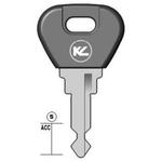CHIAVE AUTO RN24PTESTA PLATICA NERA  ASC