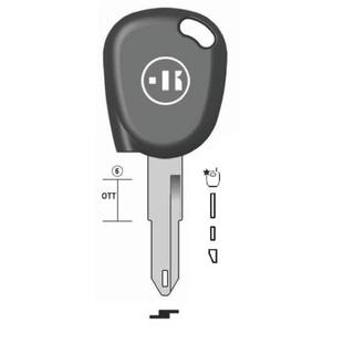 CHIAVE AUTO VUOTA RN30TK PER TASP.IN OTTONE NK T/PLASTICA
