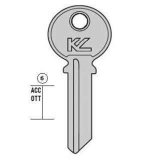 CHIAVE PROFILO TC60D  OTTONE LUCIDO