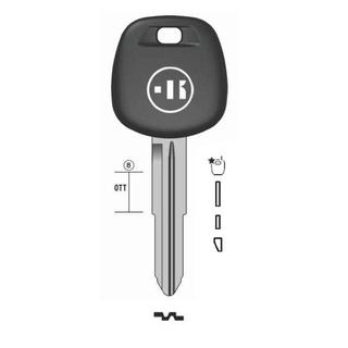 CHIAVE AUTO VUOTA TR41TK PER TASP.IN OTTONE NK T/PLASTICA