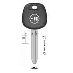 CHIAVE AUTO VUOTA TR47STK PER TASP.IN OTTONE NK T/PLASTICA