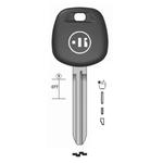 CHIAVE AUTO VUOTA TR47TK  PER TASP.IN OTTONE NK T/PLASTICA