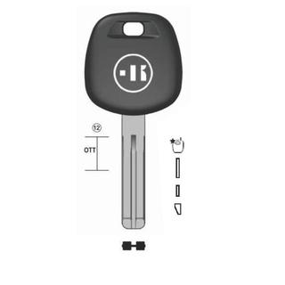 CHIAVE AUTO VUOTA  TR48TK PER TASP.IN OTTONE NK T/PLASTICA