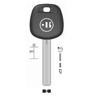 CHIAVE AUTO VUOTA TR51TK PER TASP.IN OTTONE NK T/PLASTICA
