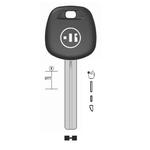 CHIAVE AUTO VUOTA TR51TK PER TASP.IN OTTONE NK T/PLASTICA