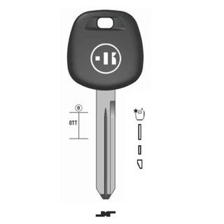 CHIAVE AUTO VUOTA TR56TK  PER TASP.IN OTTONE NK T/PLASTICA