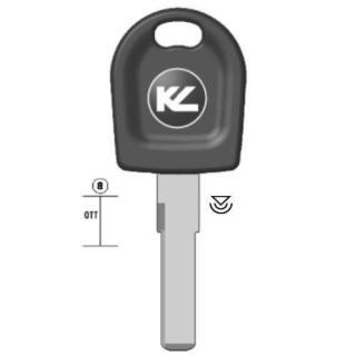 CHIAVE AUTO TRANSPONDER V66TK8  NERA
