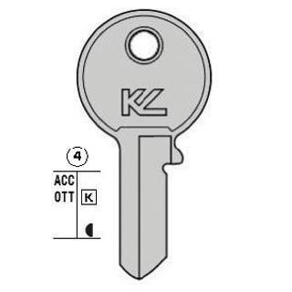 CHIAVE PROFILO VR4S OTTONE LUCIDO