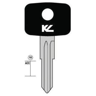 CHIAVE AUTO VX1P TESTA PLASTICA NERA  ASC