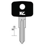CHIAVE AUTO VX2P TP NERA  OTTONE LUCIDO