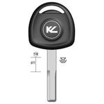 CHIAVE AUTO TRANSPONDER VX4TK-12  VUOTA OTTONE LUCIDO