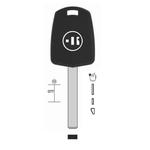 CHIAVE AUTO VUOTA VX5BTK PER TASP.IN OTTONE NK T/PLASTICA