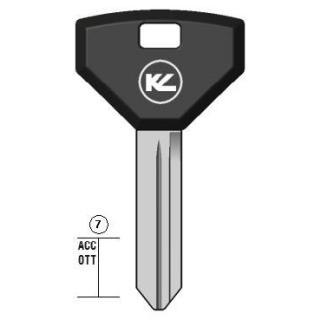 CHIAVE AUTO Y154P NERO TP ASC