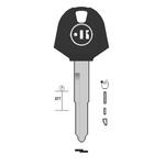 CHIAVE AUTO VUOTA YM35TK PER TASP.IN OTTONE NK T/PLASTICA