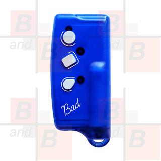 TELECOMANDO TX 2 CANALI BAD  433 Mhz  COLORE BLUE