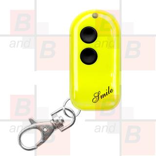 TELECOMANDO TX 2 CANALI SMILE GIALLO FLUO