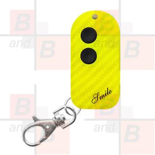 TELECOMANDO TX 2 CANALI SMILE-CB CARBON LOOK YELLOW
