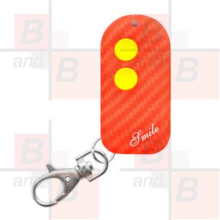 TELECOMANDO TX 2 CANALI SMILE-CB CARBON LOOK ORANGE