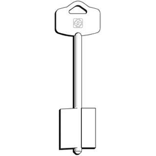 CHIAVE DOPPIA MAPPA 5EY24 OTTONE NICHELATO