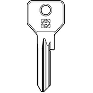 CHIAVE PROFILO MN2  IN OTTONE NICHELATO