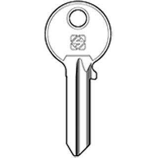 CHIAVE PROFILO MER34R  IN  OTTONE NICHELATO