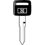 CHIAVE AUTO HON42AP TESTA PLASTICA  OTTONE NICHELATO